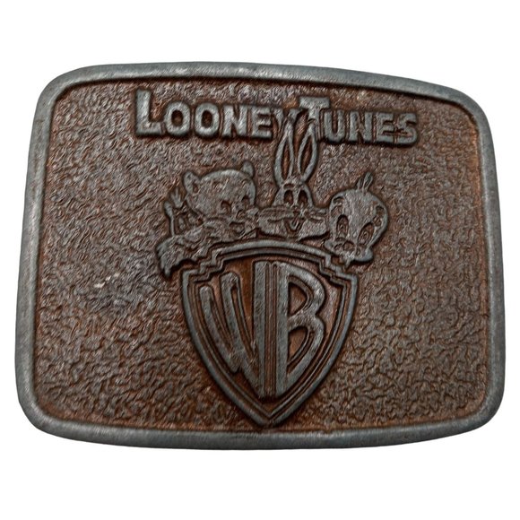 Warner Bros. Other - Looney Tunes Belt Buckle Warner Bros Cartoon Bugs Bunny Tweety Bird Porky Pig